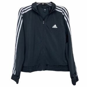 Adidas Black Full Zip Track Jacket Sz M
